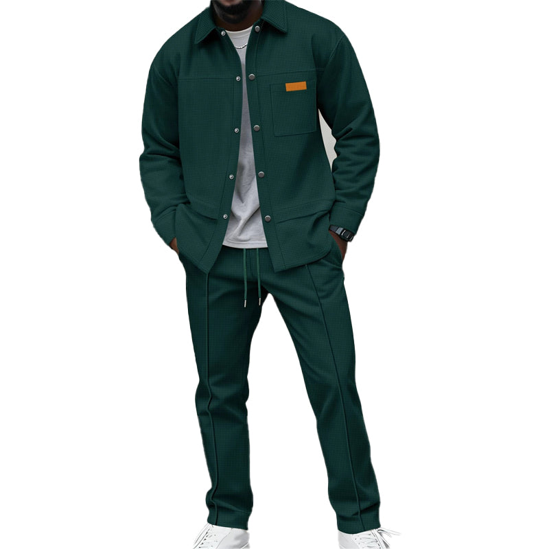 📢📢💎🧥 Herren-Waffel-Lounge-Set – bequem und vielseitig