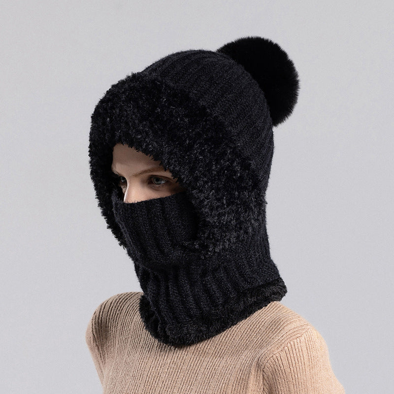 🥳🥳 Damen Winter Einteilige Gestrickte Mütze Schal Maske