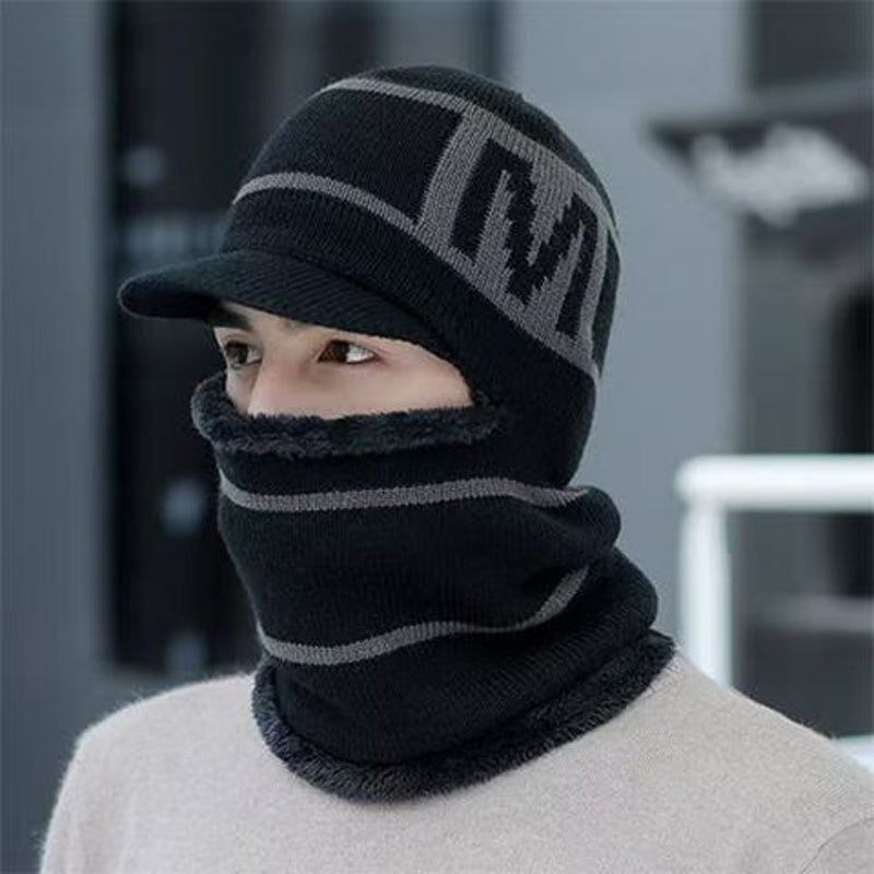 Warme Winter-Strickmütze für Herren