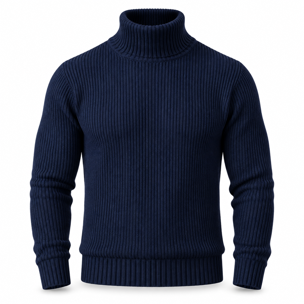 📢🎉🛍️✨Herren Strickpullover mit Rollkragen, schmale Passform
