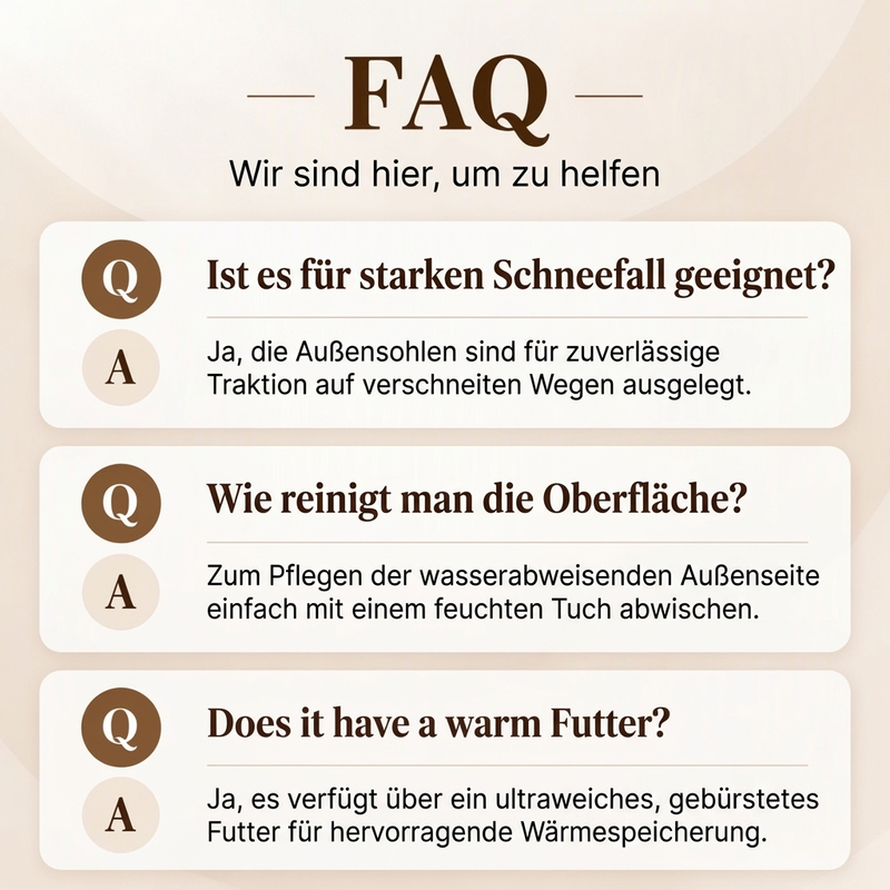 👍🥾Bequem & leicht, Alltag – Herren warme wasserdichte Schneestiefel