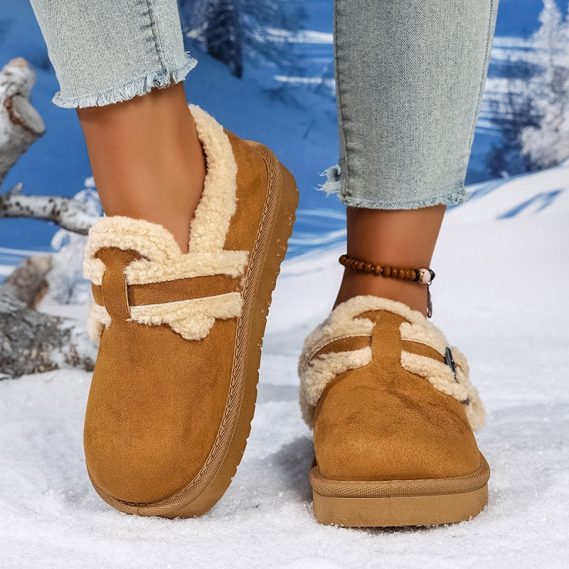 Damen Winter Trendy Warme Schlupfschuhe