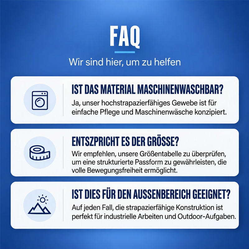 🌟🌟 Langlebige Herren-Denim-Arbeitskombi mit Kapuze