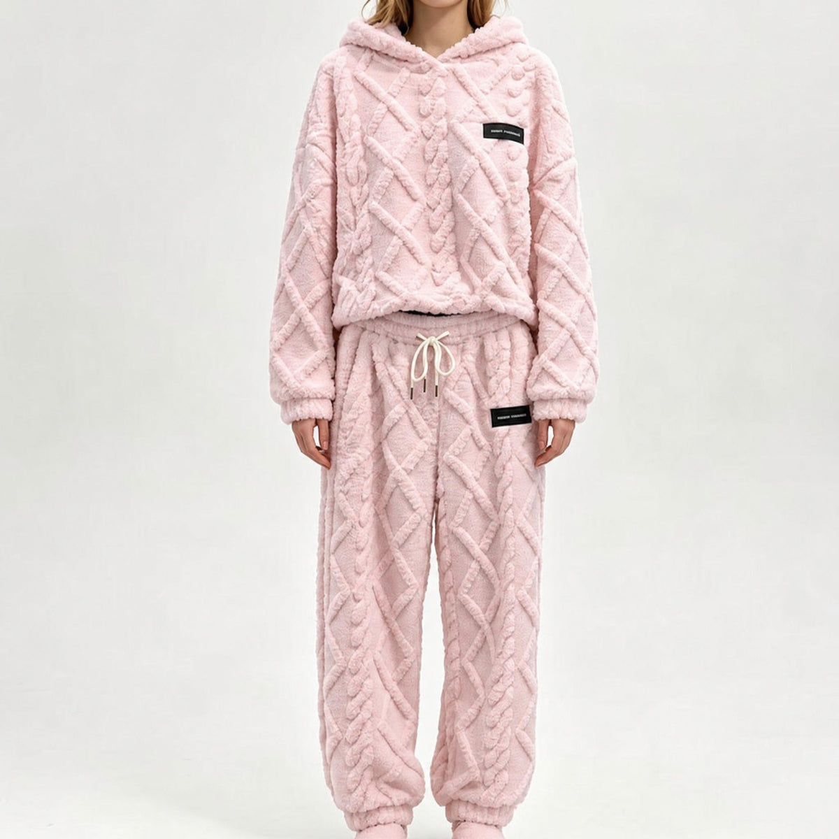 Damen Thermo-Fleece-Set mit 3D-Struktur – 2-teilig