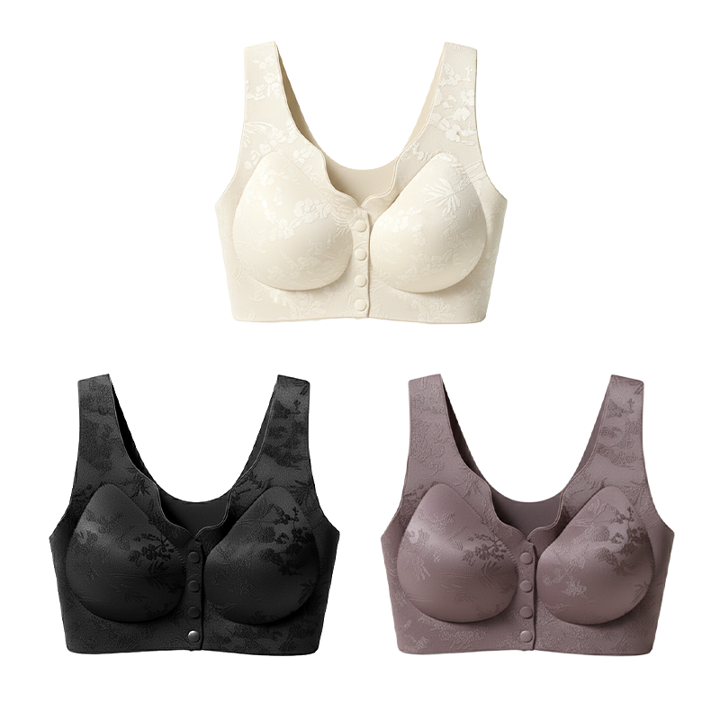 🎁1 kaufen, 1 gratis erhalten💃Bequemer, vorne zu verschließen der, bügelloser, nahtloser BH🌸