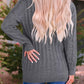 Damen Herbst Casual Langarm Button Down Open Front Zopfmuster Strickjacke