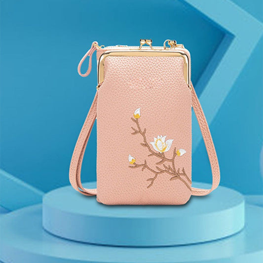 🔥👛 Дамска чанта за мобилен телефон🌸