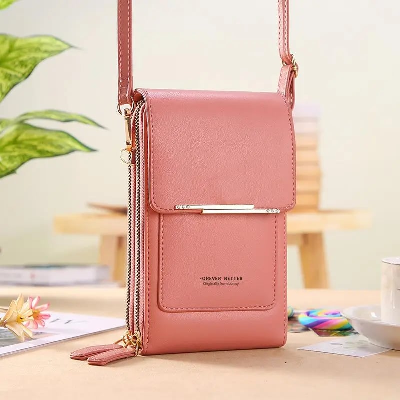 🌧️Wasserabweisend👜 Touchscreen-Crossbody-Tasche – Wasserabweisendes PU-Leder ✨