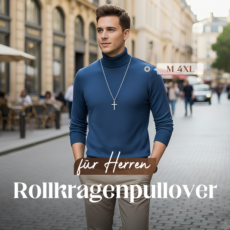 🧶 ✨ Premium Kaschmirpulli Herren Einfarbig - Weiches Wohlfühlgarn mit Moderner Passform für Business & Freizeit 👔🎯