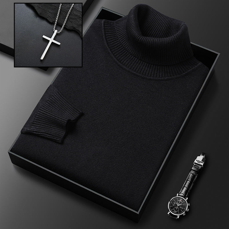 🧶 ✨ Premium Kaschmirpulli Herren Einfarbig - Weiches Wohlfühlgarn mit Moderner Passform für Business & Freizeit 👔🎯