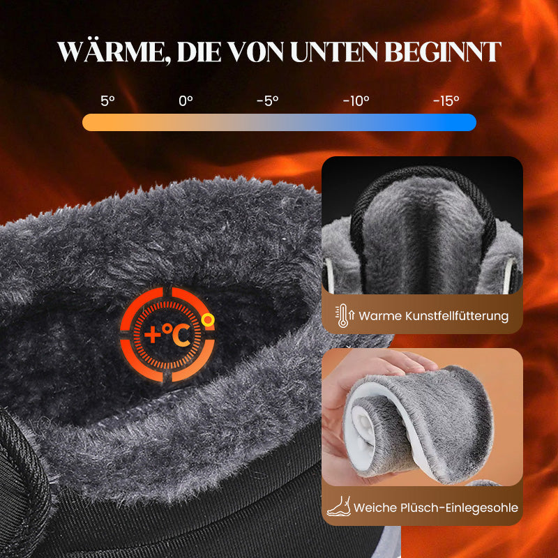 ❄️ Rutschfeste warme Winter-Sneaker zum Hineinschlüpfen | Kein kalter Fuß, kein Ausrutschen – Bequemer Halt für Schnee & Alltag ✨