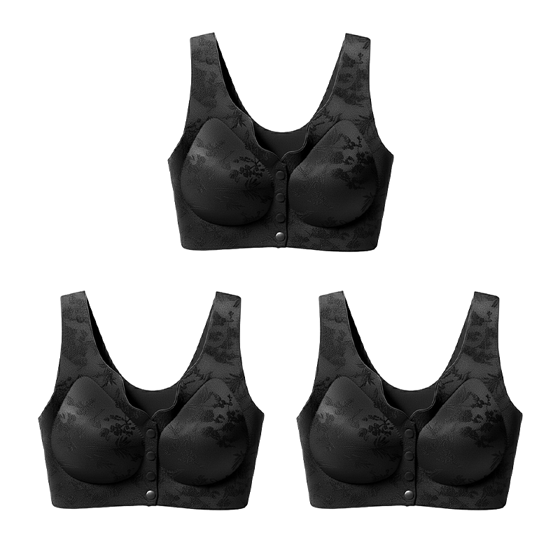 🎁1 kaufen, 1 gratis erhalten💃Bequemer, vorne zu verschließen der, bügelloser, nahtloser BH🌸