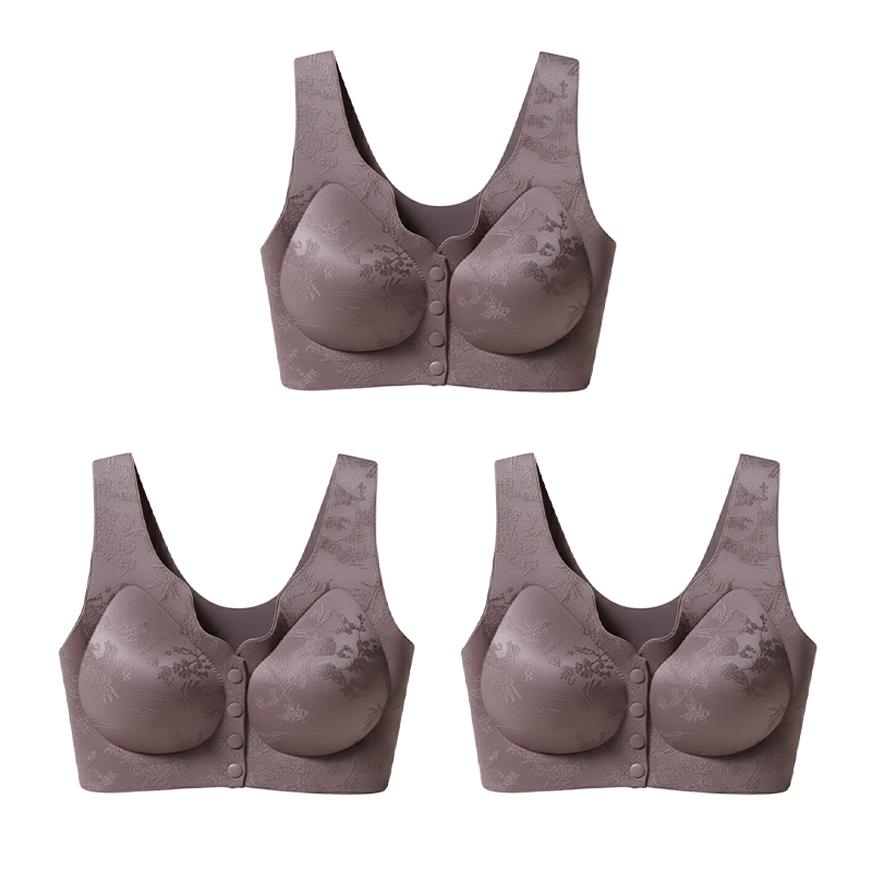 🎁1 kaufen, 1 gratis erhalten💃Bequemer, vorne zu verschließen der, bügelloser, nahtloser BH🌸