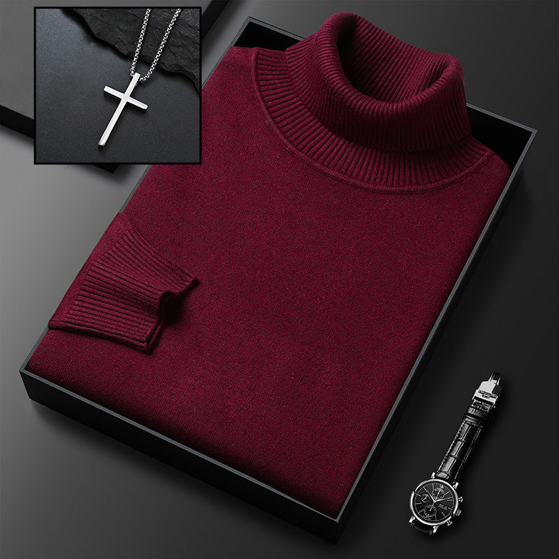 🧶 ✨ Premium Kaschmirpulli Herren Einfarbig - Weiches Wohlfühlgarn mit Moderner Passform für Business & Freizeit 👔🎯