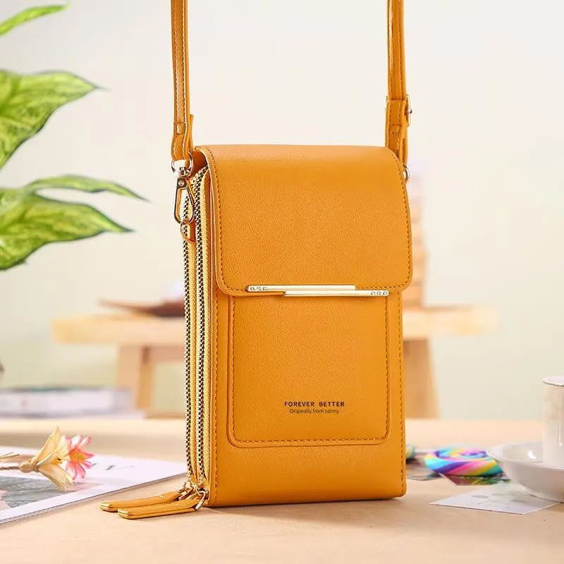 🌧️Wasserabweisend👜 Touchscreen-Crossbody-Tasche – Wasserabweisendes PU-Leder ✨