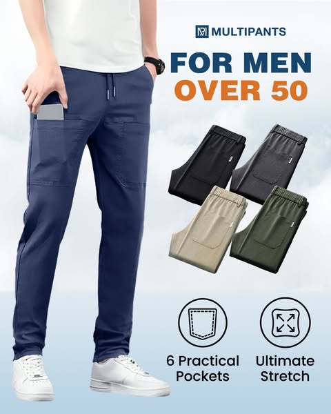 🔥🏆MultiPants – Strapazierfähige Cargohose mit hohem Stretchanteil und vielen Taschen