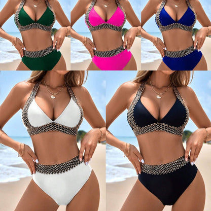 🏖️ секси бански костюм с V-образно деколте👙