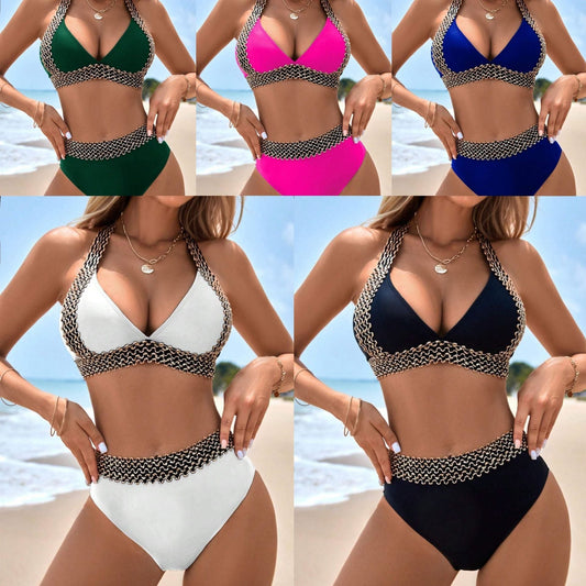 🏖️ секси бански костюм с V-образно деколте👙