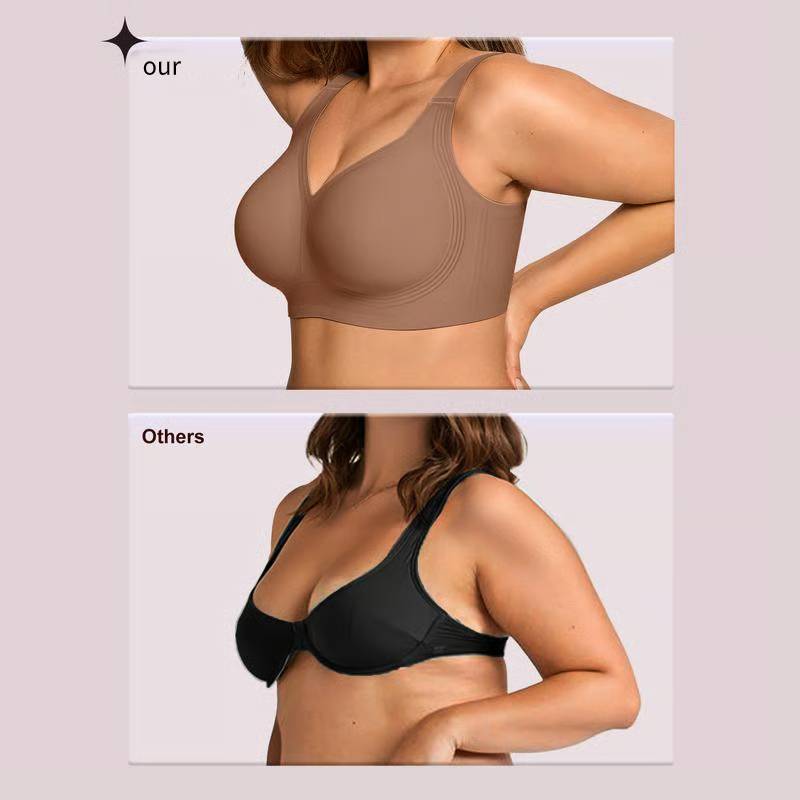 🏆Stark straffender BH | Nahtloser BH ohne Bügel für Damen 👍Schluss mit hängenden Brüsten