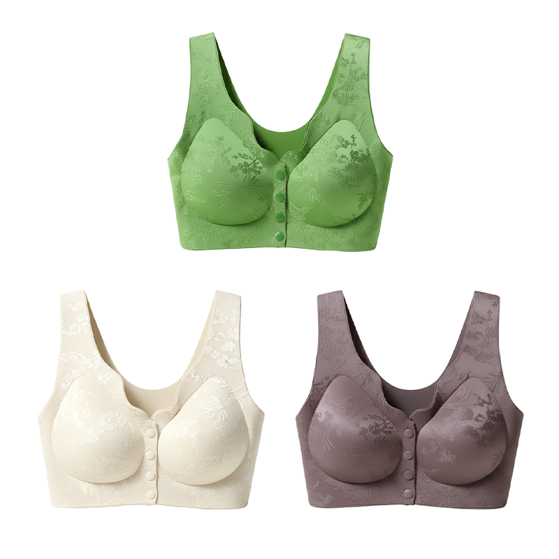 🎁1 kaufen, 1 gratis erhalten💃Bequemer, vorne zu verschließen der, bügelloser, nahtloser BH🌸