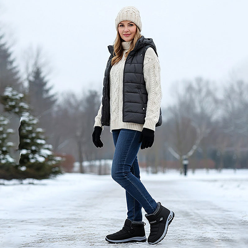 ❄️ Rutschfeste warme Winter-Sneaker zum Hineinschlüpfen | Kein kalter Fuß, kein Ausrutschen – Bequemer Halt für Schnee & Alltag ✨