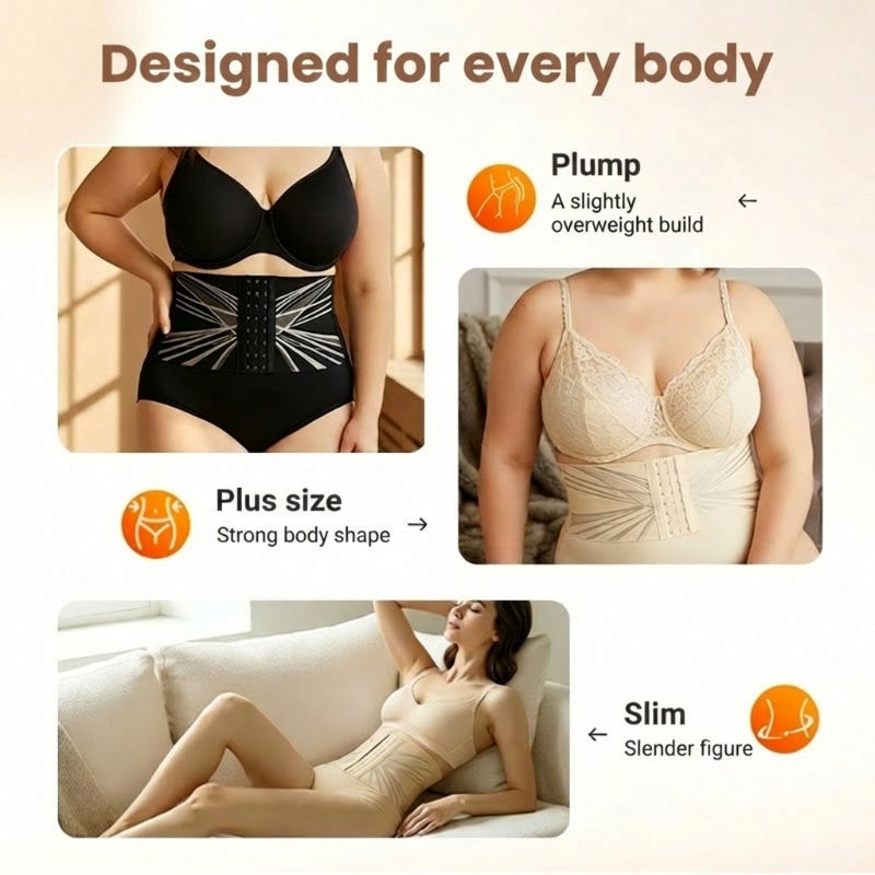 ⏰🔥Anpassbare Unterwäsche mit hoher Taille und Bauch-weg-Effekt