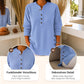 👔 🔥Damen Cordbluse mit Henley-Ausschnitt——Ihr Allrounder für jeden Anlass