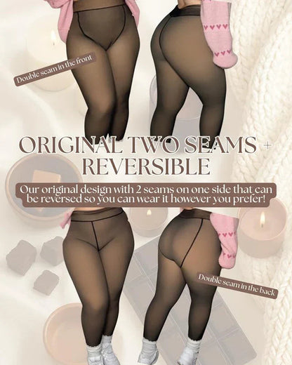 🎉❄️Heißer Verkauf 50% Rabatt!!!🎁⚡Über 50.000 Stück verkauft!❄️Fleece-Leggings mit einer Naht für eine schöne Silhouette✨✨Bleiben Sie warm. Sehen Sie gut aus. 💕
