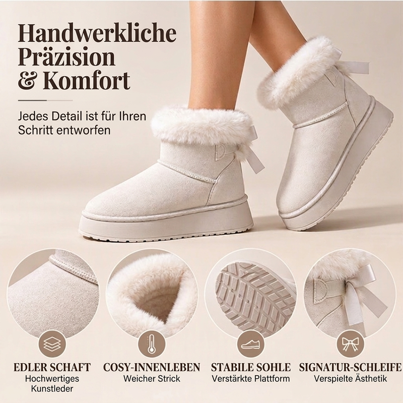 ❄️ Damen-Winter-Plateaustiefel – mittellang bis zur Wade