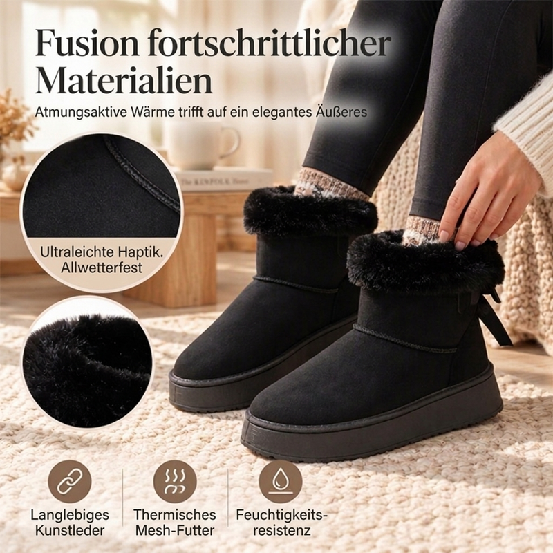 ❄️ Damen-Winter-Plateaustiefel – mittellang bis zur Wade
