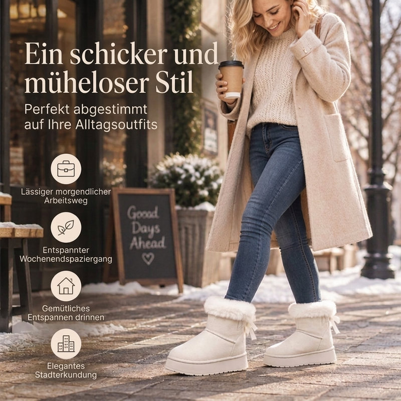 ❄️ Damen-Winter-Plateaustiefel – mittellang bis zur Wade