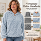 Women's Diamond Jacquard Plush Hooded Sweatshirt