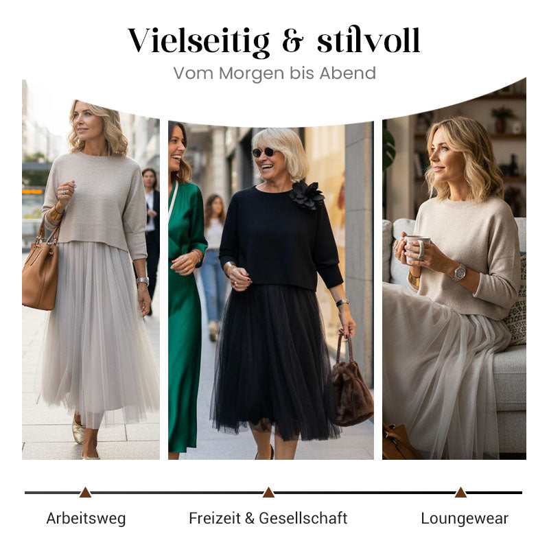 📢🎉🛍️✨Damen 2-teiliges Set (Langarm-Oberteil & ärmelloses Kleid) – Vielseitig, Weicher Stoff & Perfekt zum Schichten 🛍️