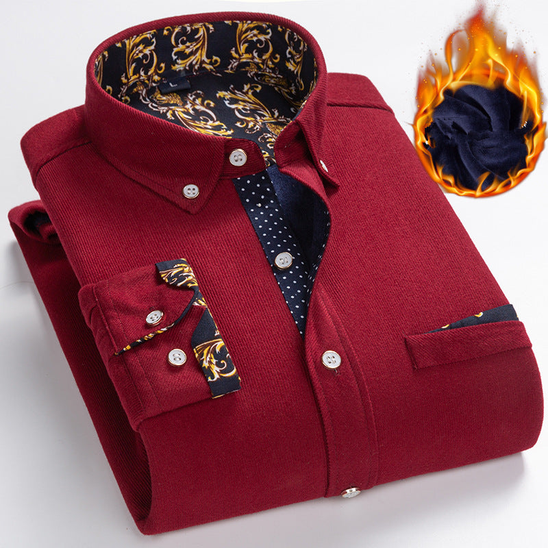 🔥✨ Herren Samtgewebe Hemd - Elegante Struktur mit Atmungsaktivem Tragekomfort für Business & Freizeit 🌟💼