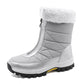 📢📢👢❄️ Neuheiten – Warme Schneestiefel mit Reißverschluss – rutschfest und bequem