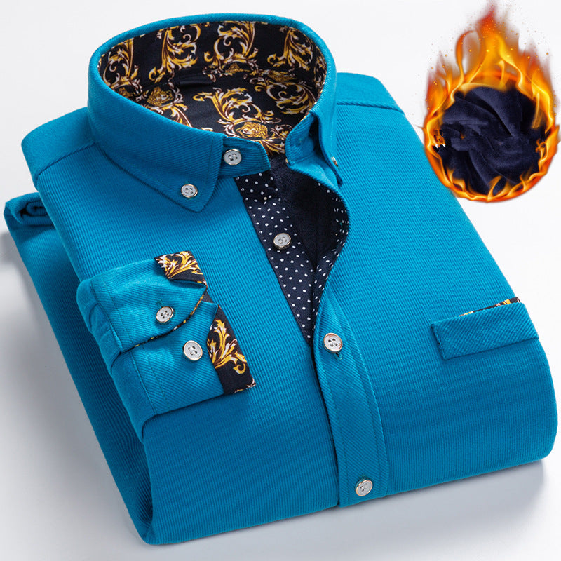 🔥✨ Herren Samtgewebe Hemd - Elegante Struktur mit Atmungsaktivem Tragekomfort für Business & Freizeit 🌟💼