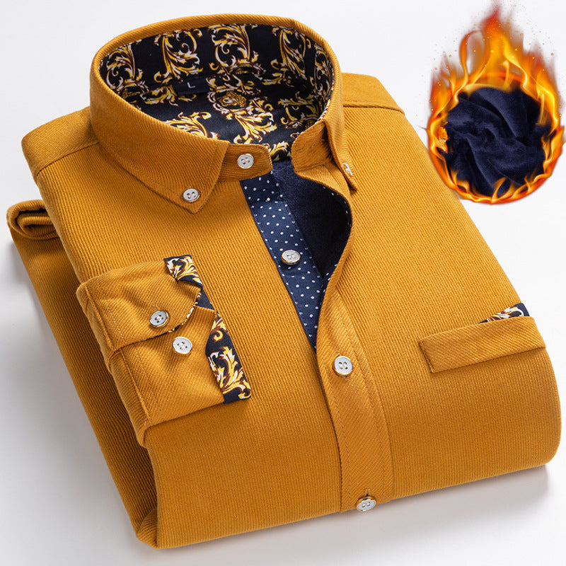 🔥✨ Herren Samtgewebe Hemd - Elegante Struktur mit Atmungsaktivem Tragekomfort für Business & Freizeit 🌟💼