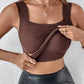 💐Thermische Tank-Tops für Damen mit U-Ausschnitt und integriertem BH