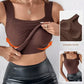 💐Thermische Tank-Tops für Damen mit U-Ausschnitt und integriertem BH