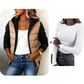 📢🎉Ausverkauf! Unter Selbstkostenpreis🛍️✨Damen Farbblock gesteppte Kapuzenjacke