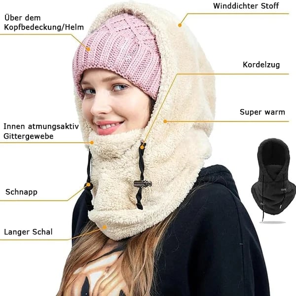 🔥 🔥Sherpa-Kapuze mit Skimaske