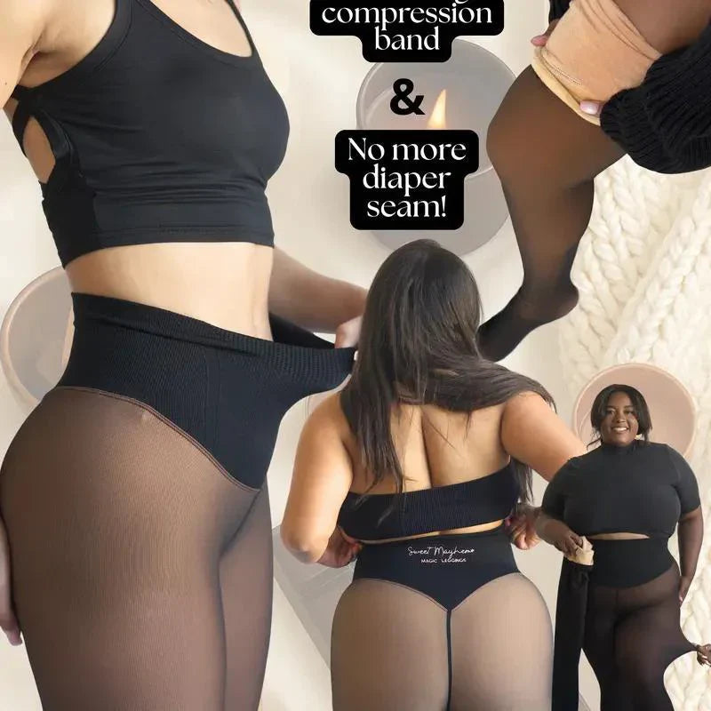 🎉❄️Heißer Verkauf 50% Rabatt!!!🎁⚡Über 50.000 Stück verkauft!❄️Fleece-Leggings mit einer Naht für eine schöne Silhouette✨✨Bleiben Sie warm. Sehen Sie gut aus. 💕