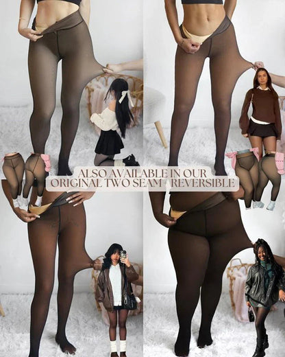 🎉❄️Heißer Verkauf 50% Rabatt!!!🎁⚡Über 50.000 Stück verkauft!❄️Fleece-Leggings mit einer Naht für eine schöne Silhouette✨✨Bleiben Sie warm. Sehen Sie gut aus. 💕