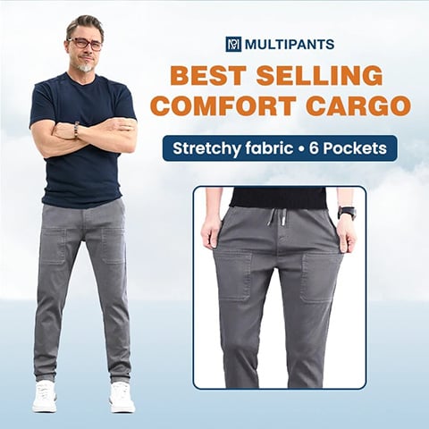 🔥2025 New - 👖Облекчени панталони за ежедневието с голяма разтегливост и множество джобове.
