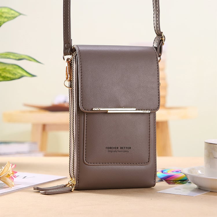 🌧️Wasserabweisend👜 Touchscreen-Crossbody-Tasche – Wasserabweisendes PU-Leder ✨