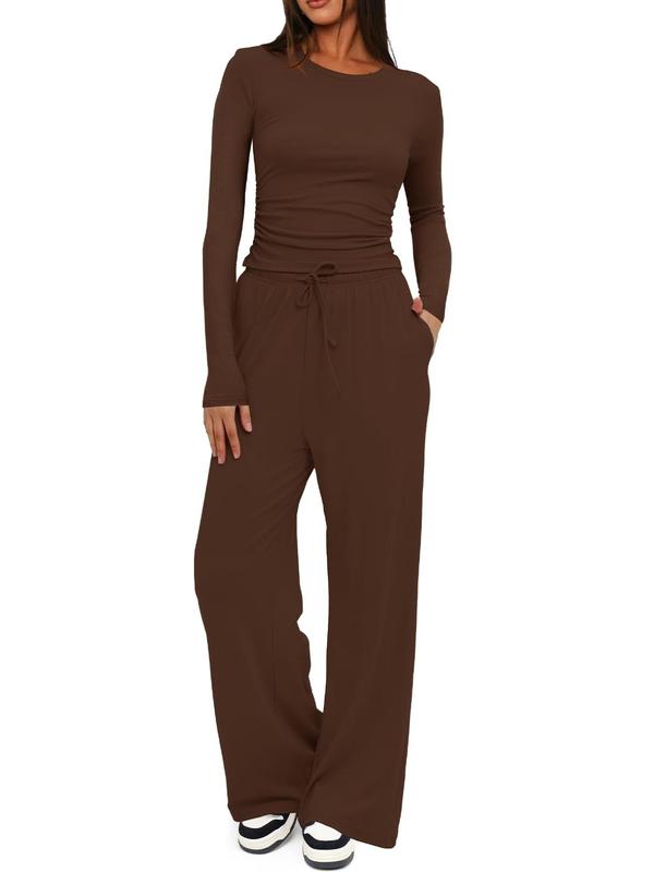 📢📢 ⏰Lässiges, langärmeliges Zweiteiler-Set für Damen – locker geschnitten (Kollektion 2026) 👚