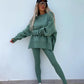 ✨2-teiliges Set aus langärmligem bedrucktem Sweatshirt und Leggings für Damen✨