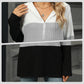 🎁⏳Kapuzenpullover mit Farbblockdesign für Damen
