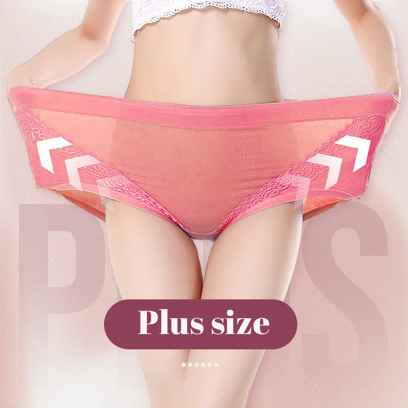 🔥💟Plus Größe hohe Taille auslaufsicher Baumwolle Höschen
