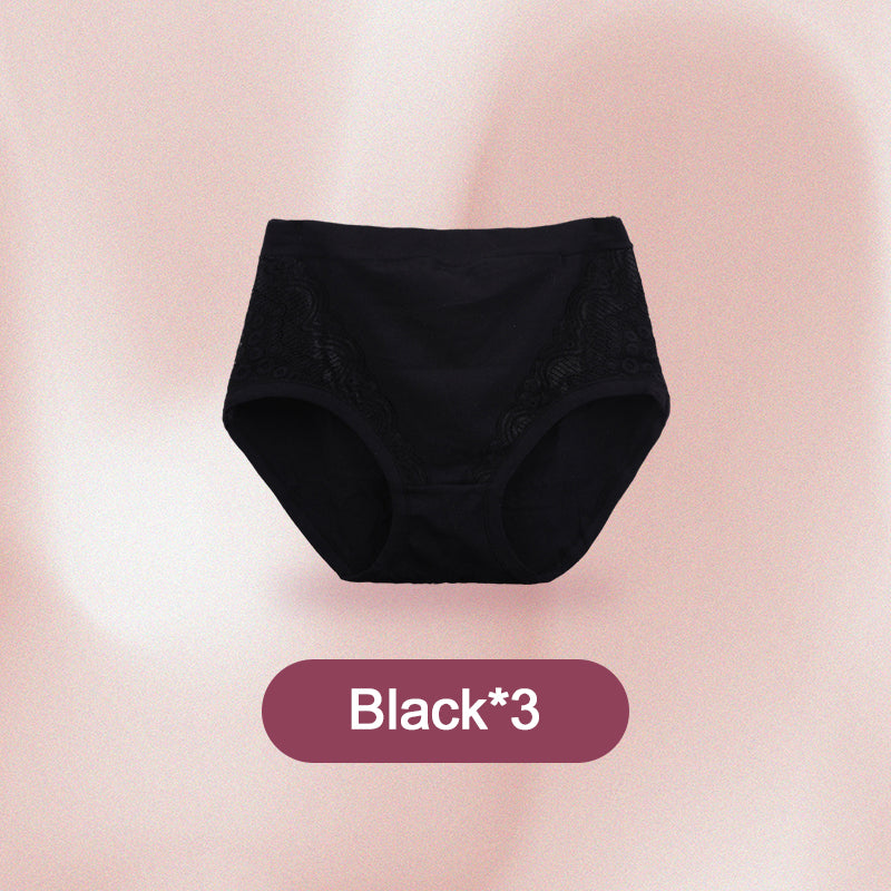 🔥💟Plus Größe hohe Taille auslaufsicher Baumwolle Höschen